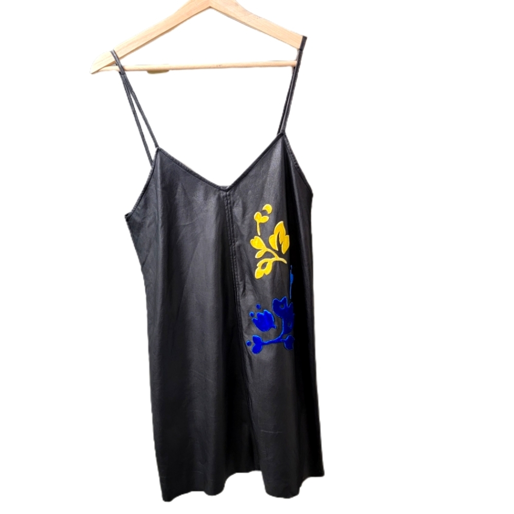 Zara Leather Mini Dress